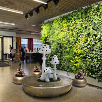 Shopping mall FRP mushroom sculpture stool Hotel water drop flower pot Theater Office building waiting area Public leisure chair