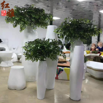 FRP hotel shopping mall landing tree branch flower pot combination office building airport lobby Meichen outdoor scenic spot flower Ware