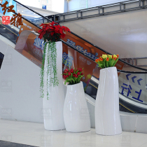 Alien FRP crooked neck flower pot mall office building hotel beautiful Chen decoration outdoor square Park vase