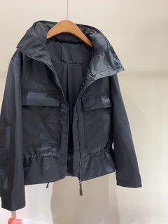 酷飒姐姐！篙级感双口袋立领夹克短外套女小众设计黑色冲锋衣外套