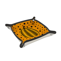 Art Design Kusama Polka Dot Pumpkin Desktop Storage Basket Storage Lipstick Cosmetics Fabric Sundry Storage Box