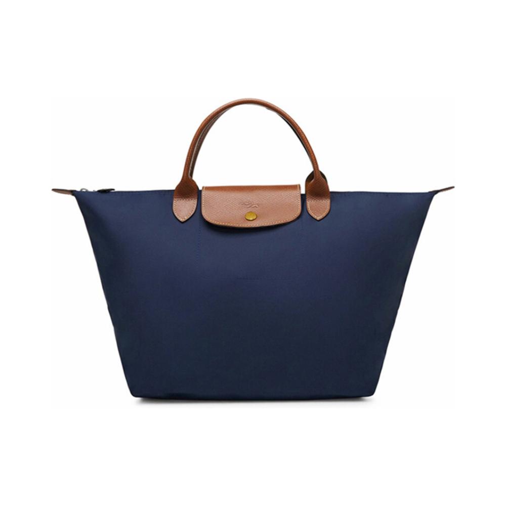 Hải quân xanh Vải Lê Pliage Medium Tote của phụ nữ