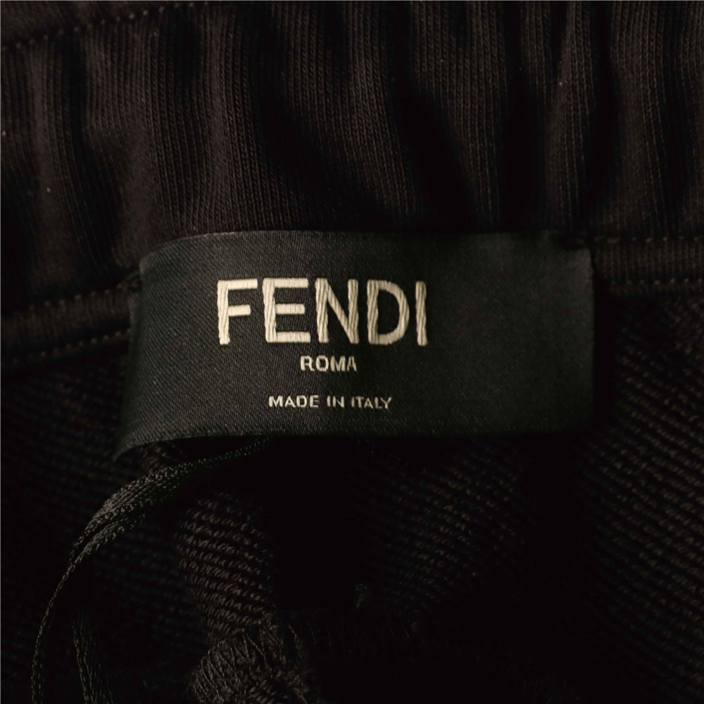 Quần Casual FENDI Đen FF thêu nam