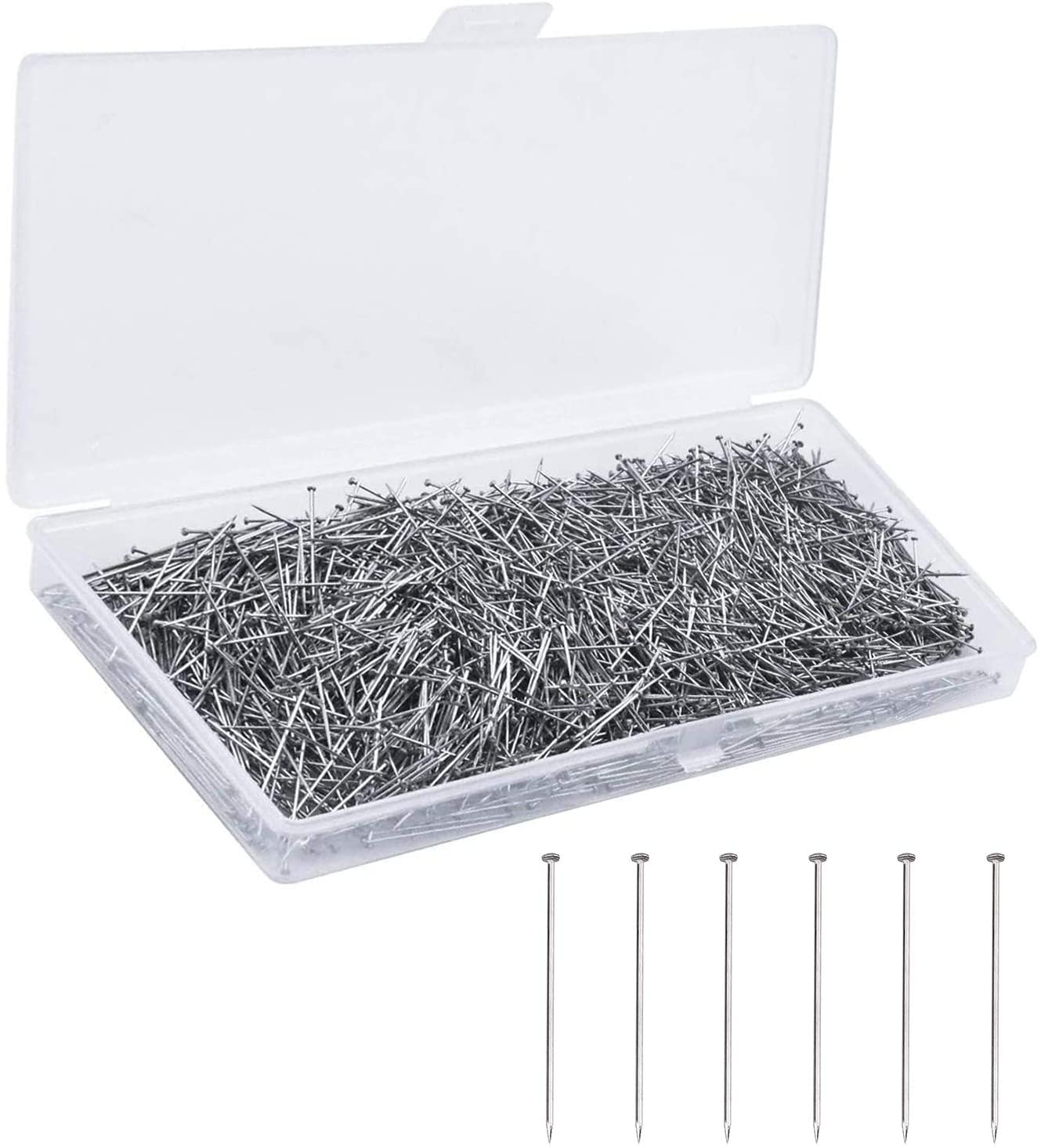 2000 boxes stainless steel large head needle 26mm small number fixed bead needle clothing standing cut large head needle positioning bead needle