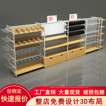 Mingchuang jewelry makeup boutique Double-sided Nakajima mother and baby stationery Pet Youpin ten yuan store shelf display cabinet