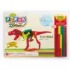 Japan flag brand Shachihata original imported creator dinosaur series fun stitching colorable paper model