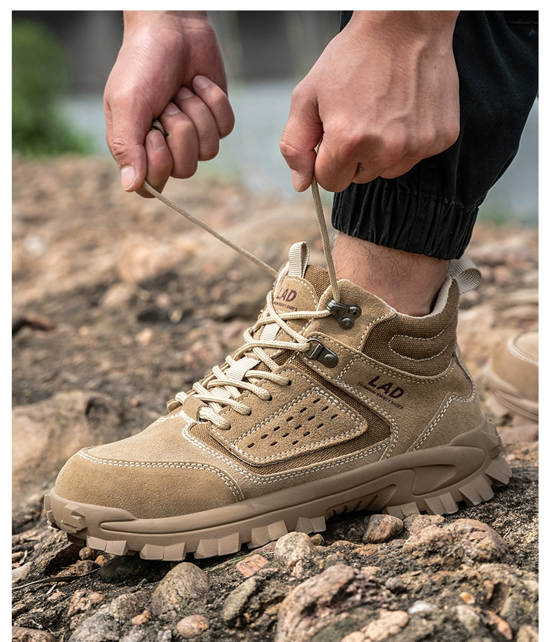 Labor protection shoes men's Laobao steel plate anti-smash and anti-puncture steel toe welder high-top breathable and deodorant work cotton winter