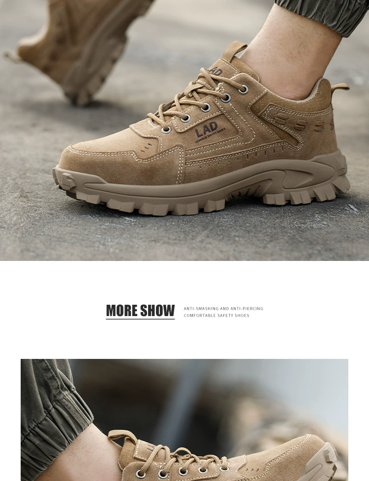 Labor protection shoes, men's work shoes, lightweight, deodorant and breathable steel toe caps, anti-smash and anti-puncture, Laobao steel plate construction site winter