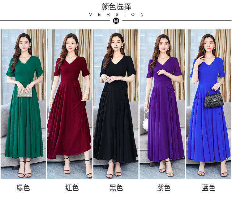 Váy nữ mùa hè 2019 mới dành cho nữ dài phần phổ biến Váy voan dài cổ tích siêu cổ tích mùa hè ngọt ngào - Váy eo cao váy trắng nhún eo	