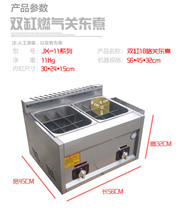 Gas Frying Machine Pan Gas Double-Cylinder Double Taste Commercial Cooking Noodle Stove Multifunction Jumpy Hot-Close East Cooking Machine String Strings