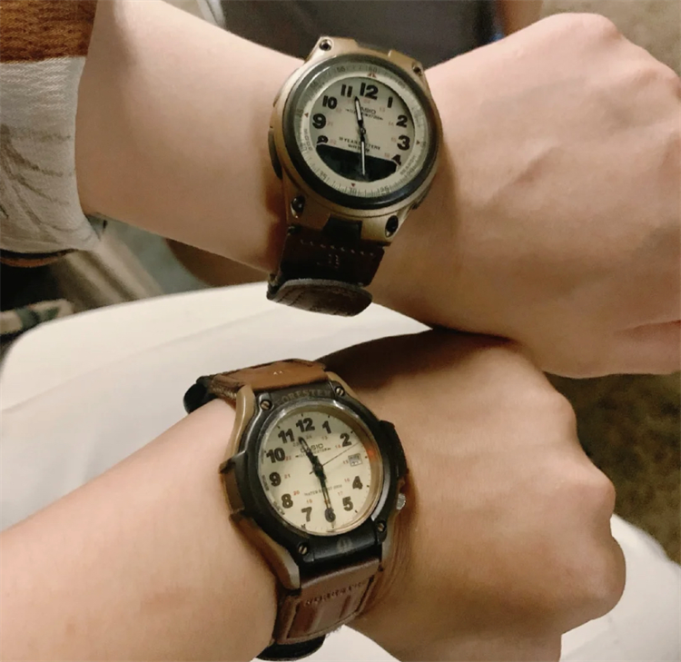 Япония и Южная Корея часы casio卡西欧ft-500wc-5b aw-80v-5b 森林人复古帆布时尚运动手表