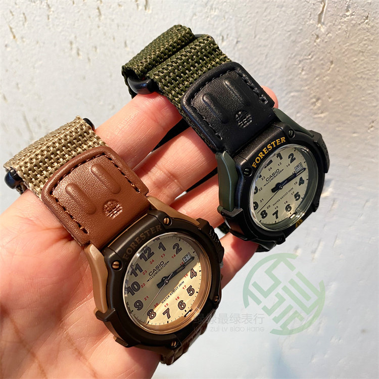 Япония и Южная Корея часы casio卡西欧ft-500wc-5b aw-80v-5b 森林人复古帆布时尚运动手表