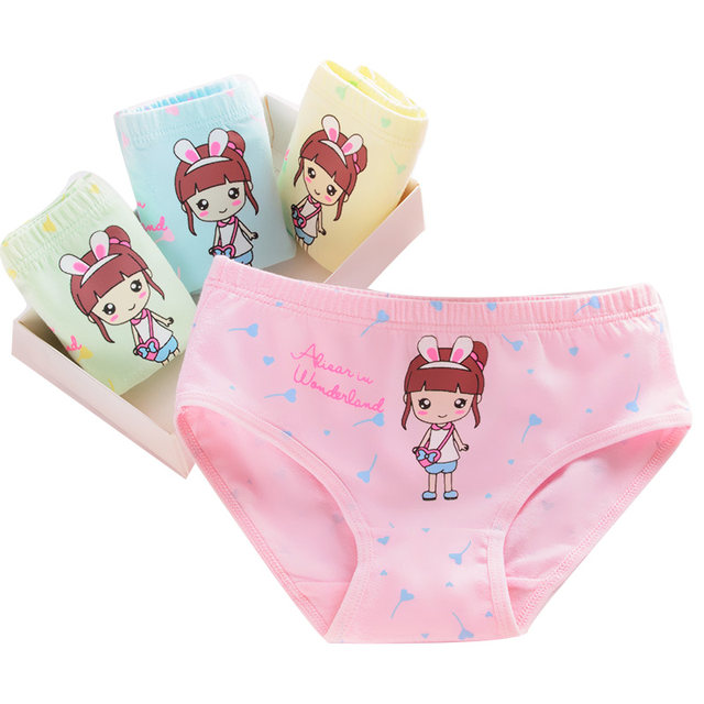 Pure cotton children's underwear, women's boxer briefs, baby, middle and large children, little girls, student shorts, triangle and boxer briefs, girls' underwear