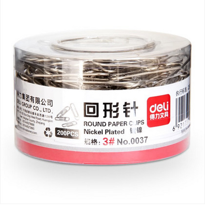 Deli eli0037 paper clip Deli stationery Deli tube paper clip Office supplies Binding needle