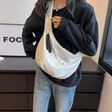 Демисезонная вместительная и большая сумка через плечо, универсальный красный шоппер для отдыха