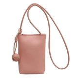 Демисезонная сумка через плечо, кошелек, розовая универсальная маленькая небольшая сумка, изысканный стиль, осенняя