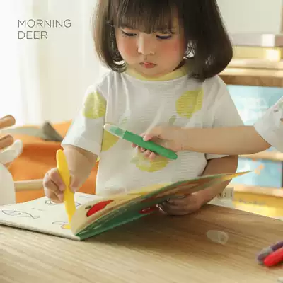 Deer early crayons for young children safe non-toxic washable brush kindergarten stationery color smooth baby oil painting stick