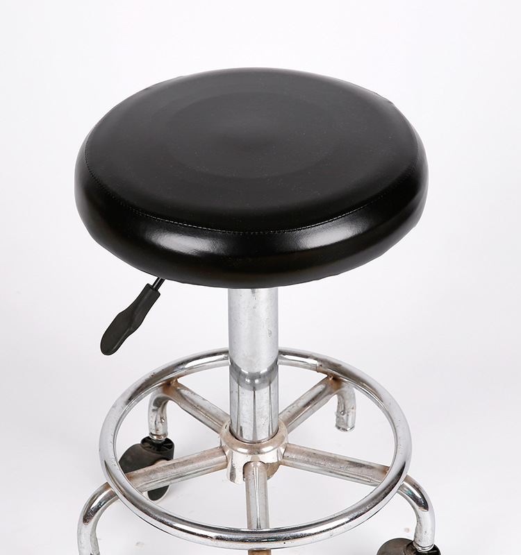 PU Leather Waterproof and Oilproof Round Stool Cover Beauty Salon Elastic Chair Cover Round Lift Chair Bar Chair Cover