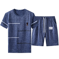 [Короткие рукавы+шорты] Хенгбар-Деним Синий