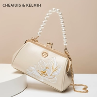 Рисовый белый шарф+подарочный пакет