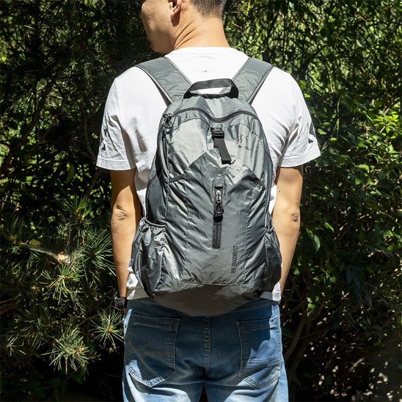 Outdoor Passable Fold Double Shoulder Bag Sport Casual Travel Hiking Ultra Light Portable Skin Pack Large Capacity Men And Women