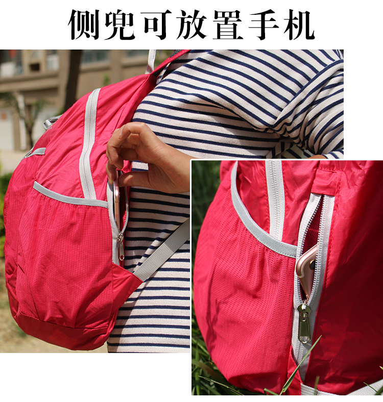 Ngoài trời gấp siêu nhẹ siêu mỏng ba lô du lịch du lịch túi leo núi không thấm nước da xách tay ba lô balo phượt