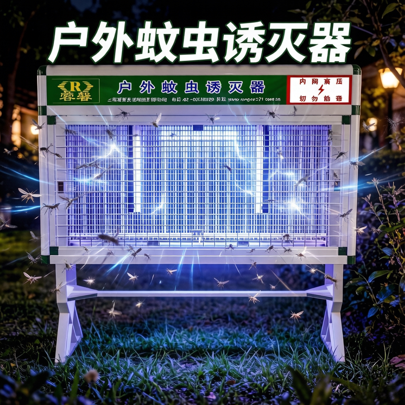 Rongxin Large Outdoor Mosquito Killer Lamp, Courtyard Garden Mosquito Repellent, Outdoor Led Insect Killer Lamp, Community Waterproof Fly Trap