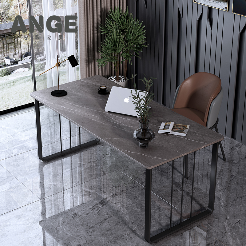 Rock Board Light Extravagant Desk Computer Desk Small Family Type Bedroom Desk Student Home Desk Brief Modern Table