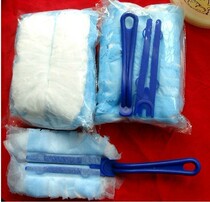 Household cleaning and dedusting dust dust dust removal replacement supplement bag (small flat head 10 pieces delivery handle one)