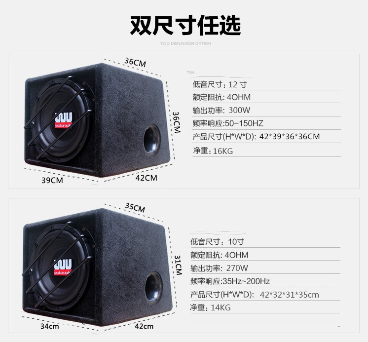 Âm thanh siêu trầm xe hơi loa siêu trầm xe sửa đổi thụ động xe siêu trầm gây sốt 10 inch 12 inch - Âm thanh xe hơi / Xe điện tử loa blaupunkt