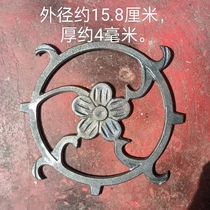 Wrought iron gate hot wheel casting accessories flower guardrail iron flower railing welded flat fence flower iron casting