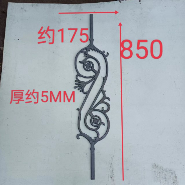 Horse Steel Stairs Cast-iron Flowers Unicom Iron Art Post Column Decorative material Balcony Decorative Iron Art Flower Racks Accessories Door Flowers 