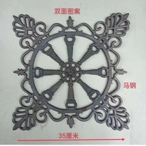 Wrought iron gate railings rural fences guardrails iron flower cast iron decorative accessories welded steel flower weldments Maanshan Iron and Steel Collection