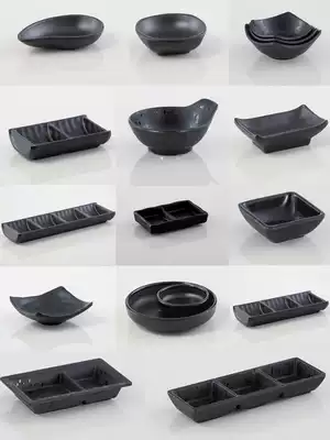 Sauce dish Dog melamine plastic imitation porcelain black Korean dipping seasoning dish Barbecue hot pot shop cooking oil dish
