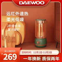 South Korea Daewoo Bird Cage Warmer Home Energy Saving Small Sun Baking Fire Stove Electric Heating Warm Stove Small Electric Heater