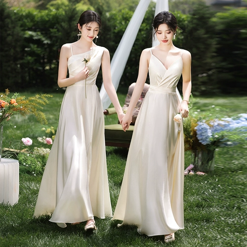 Платье подружки невесты, костюм, вечернее платье, цвета шампанского, подарок на день рождения