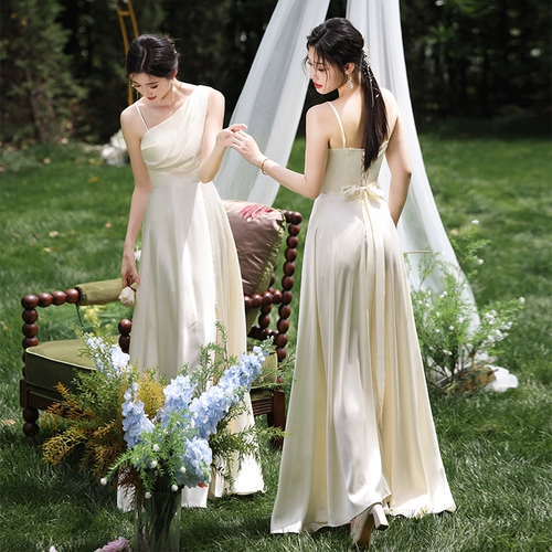 Платье подружки невесты, костюм, вечернее платье, цвета шампанского, подарок на день рождения