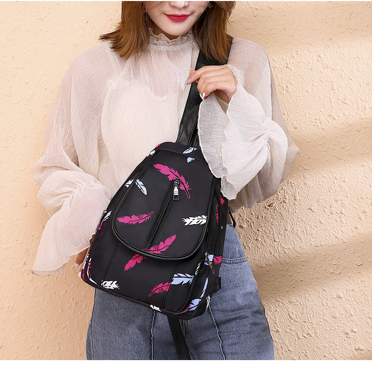 Ba lô nữ phiên bản Hàn Quốc 2019 mới thủy triều mini nữ Túi Messenger Túi vải Oxford ba lô sử dụng túi ngực - Ba lô cặp đi học nữ cấp 1