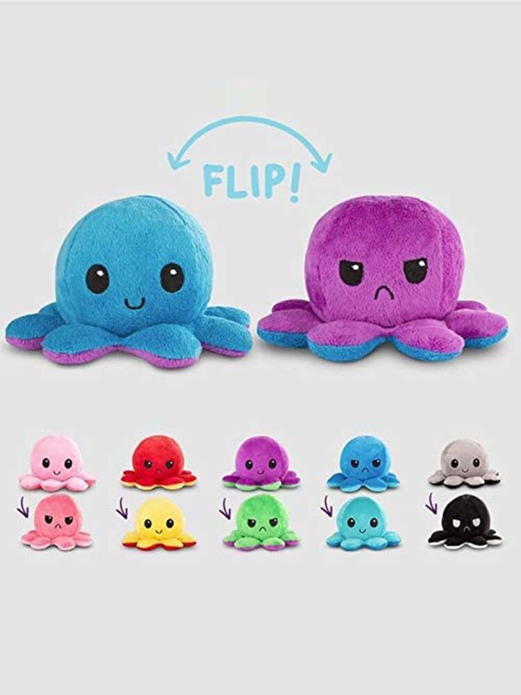 Игрушка 1pcs reversible octopus plushie fidget toy flip plush toys OTHER
