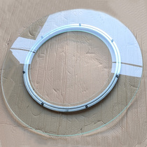 Commercial iron pot stew stove wood fire stove ground pot stove special glass turntable iron pot solid wood pot cover