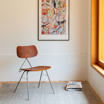 minimore) arc light dining chair) Nordic Japanese modern minimalist light luxury home dining table and chairs solid wood back chair