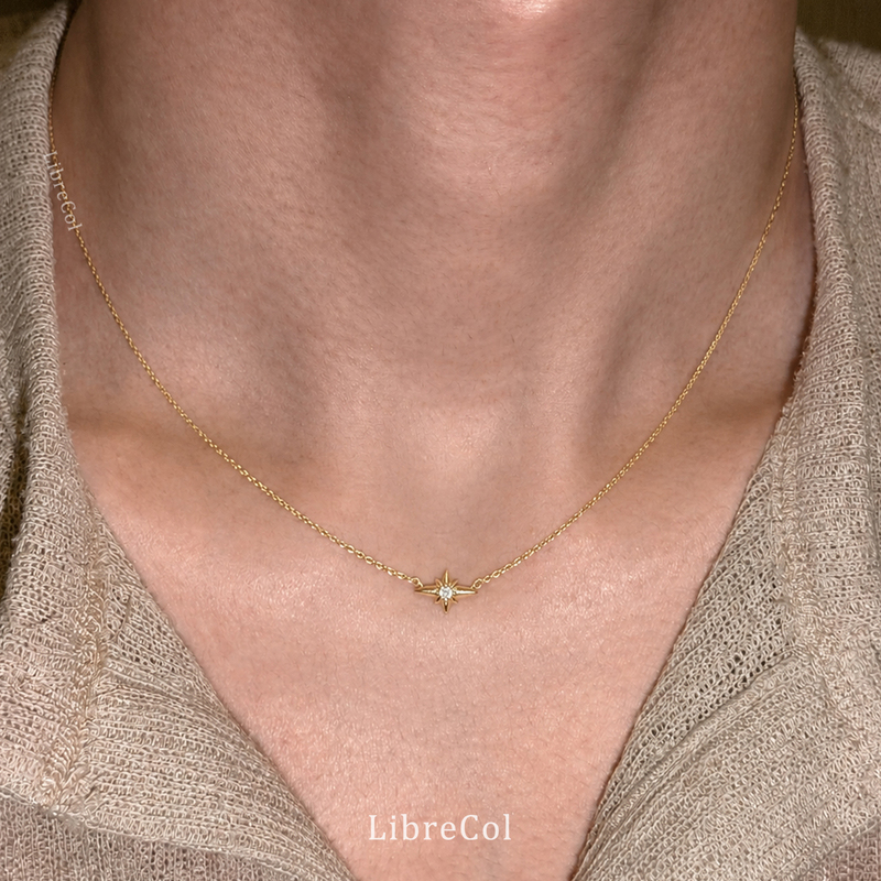 Librecol "Mang / Glare" S925 Silver Exquisite Necklace Star Clavicle Chain High-End Texture for Men and Women Librecol "Mang / Glare" S925 Silver Exquisite Necklace Star Clavicle Chain High-End Texture for Men and Women
