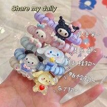 Girly Heart Sanrio Cartoon Bracelet Phone Cord Small Rubber Band for Best Friend and Boyfriend Dual-Purpose Hairband Cute