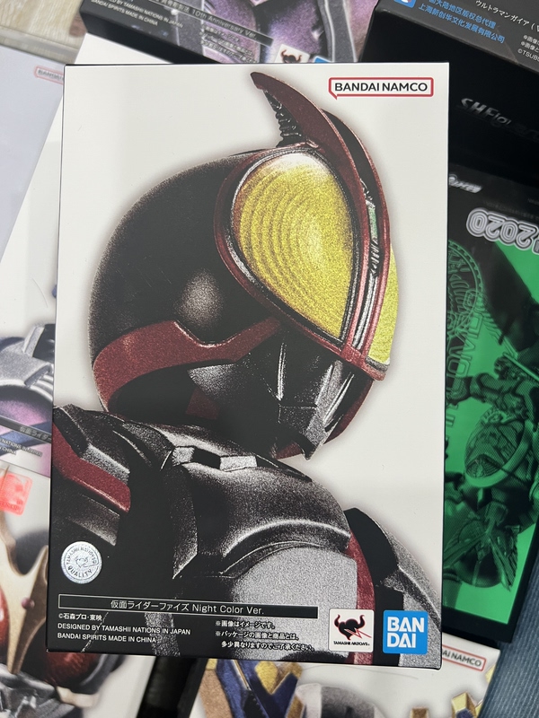 In Stock Bandai Shf Real Bone Sculpture Kamen Rider 555 Faiz Night Battle Version Qiao Ye Ctm Brand New