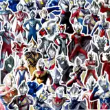 Ultra, детский Ультрамен Тига, наклейки, трехмерная детская наклейка для мальчиков, в 3d формате, Супермен