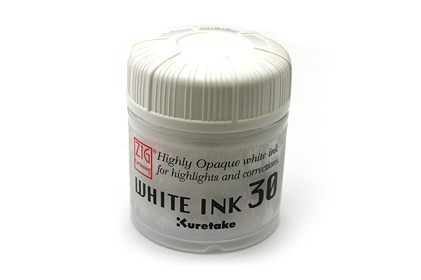 Japan Kuretake white ink High gloss pigment White pigment ink High gloss ink Waterproof