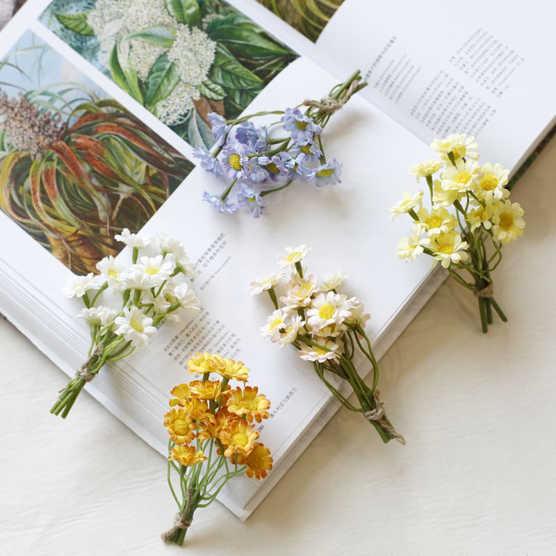 Pastoral Artificial Daisy DIY Handmade Flower Materials Wedding Candy Box Gift Box Decorative Flowers Photography Props Mini Bouquet Pastoral Artificial Daisy DIY Handmade Flower Materials Wedding Candy Box Gift Box Decorative Flowers Photography Props Mini Bouquet