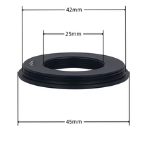 With flange C-M42*1 adapter ring C port lens to M42 port C port internal thread to M42 external thread for mirror modification