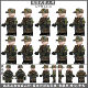 Suitable for Lego Building Blocks, Police Swat Figures, Special Forces Mini-Figures, Police Four-Sided Printed Figures, Assembly Toys