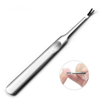 Exfoliating knife Push fork Fingernail tool v-shaped shovel Nail scissors Professional repair finger hand cocoon removal artifact foot